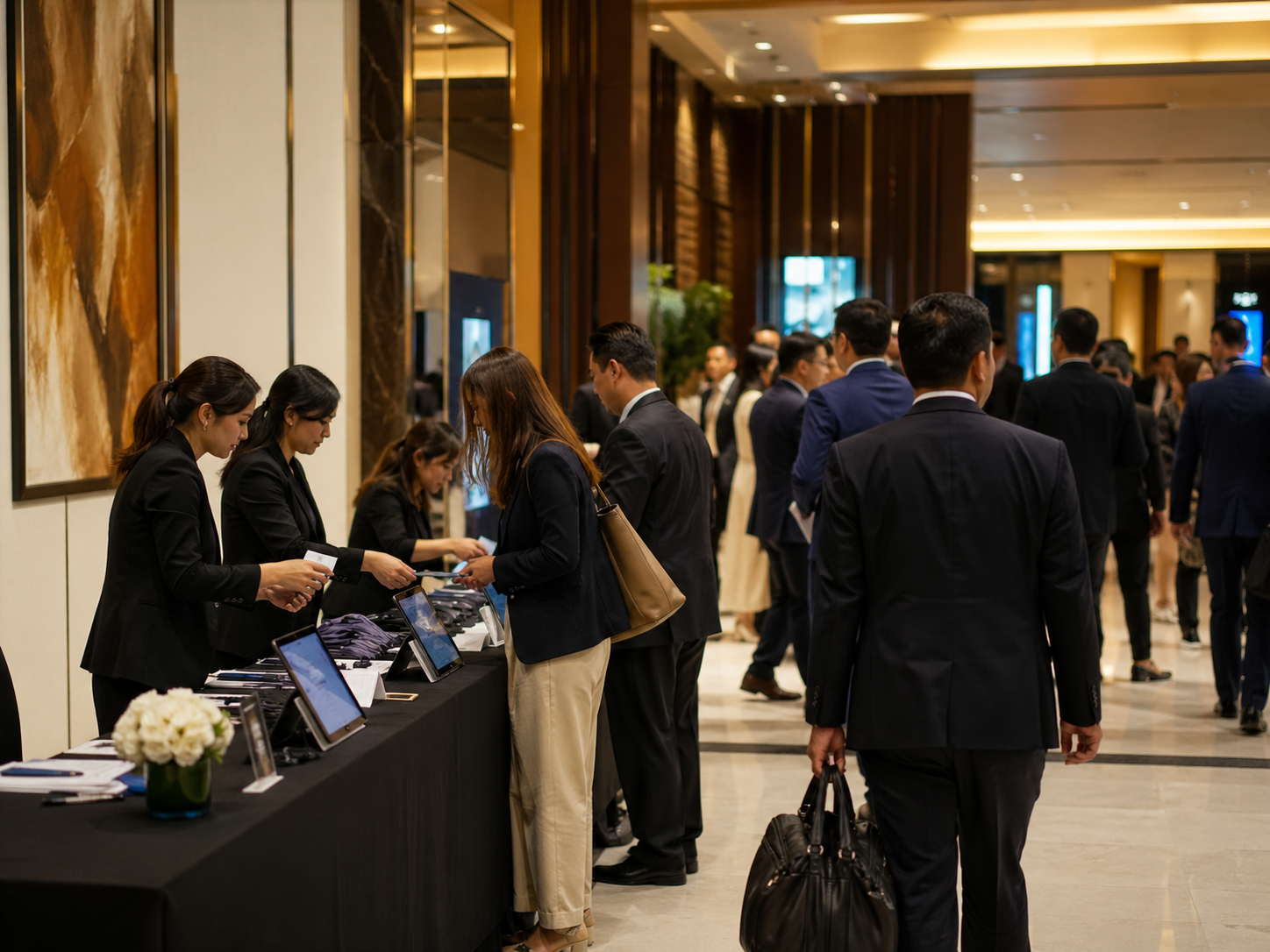 Executive networking lounge