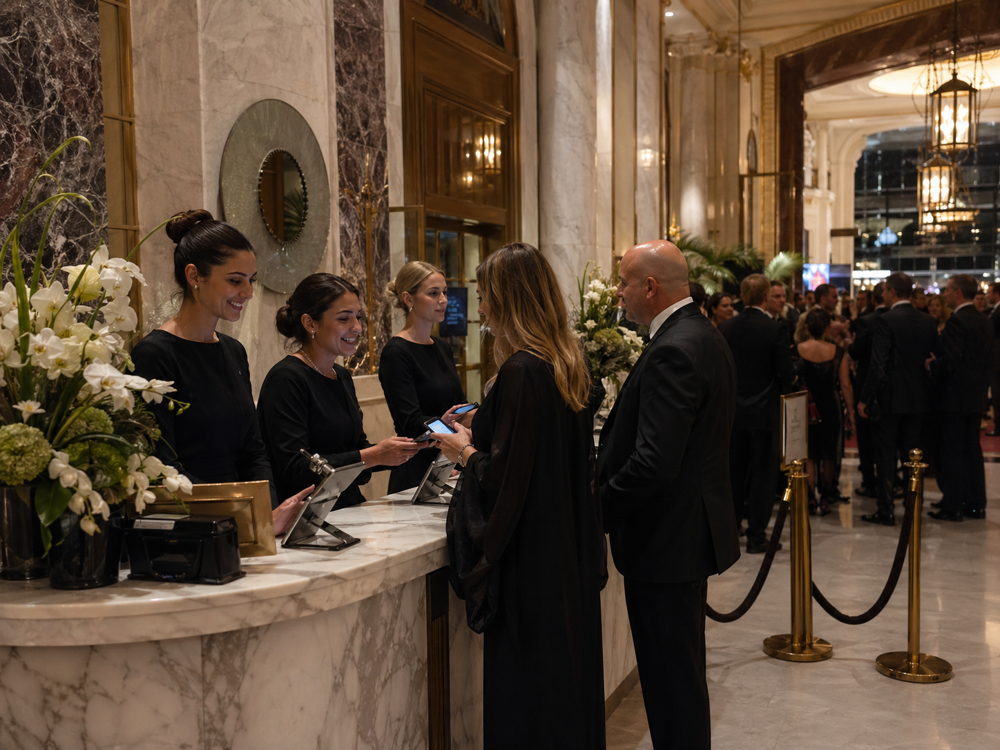 Buffet hospitality team