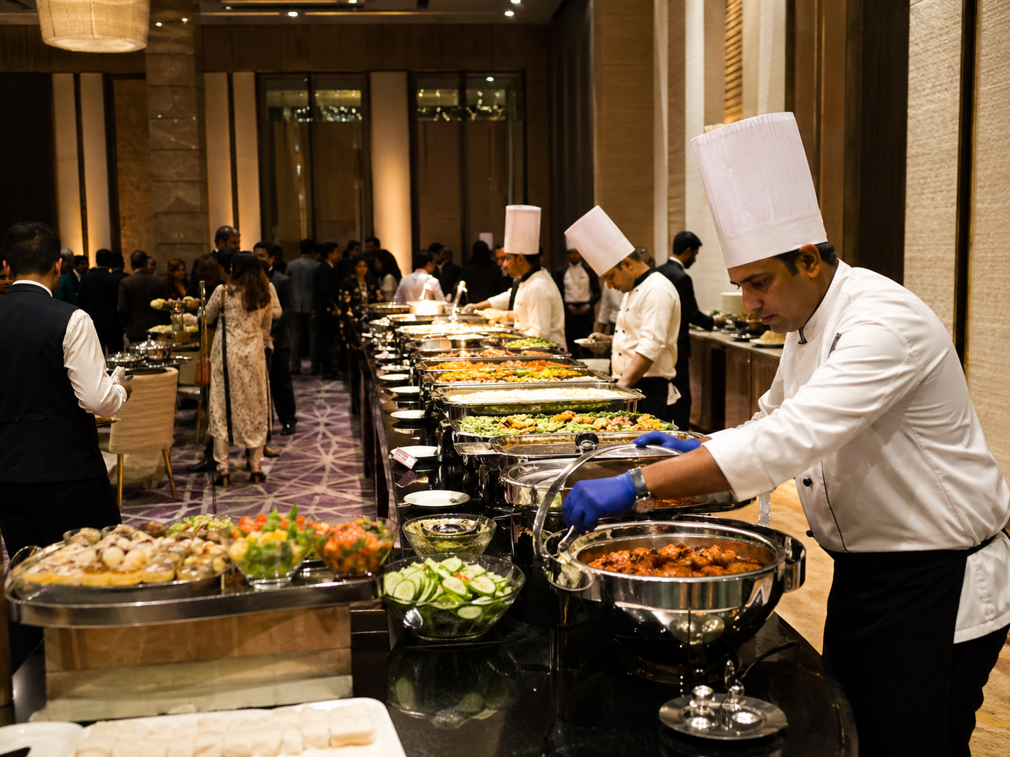 Plated service waiters