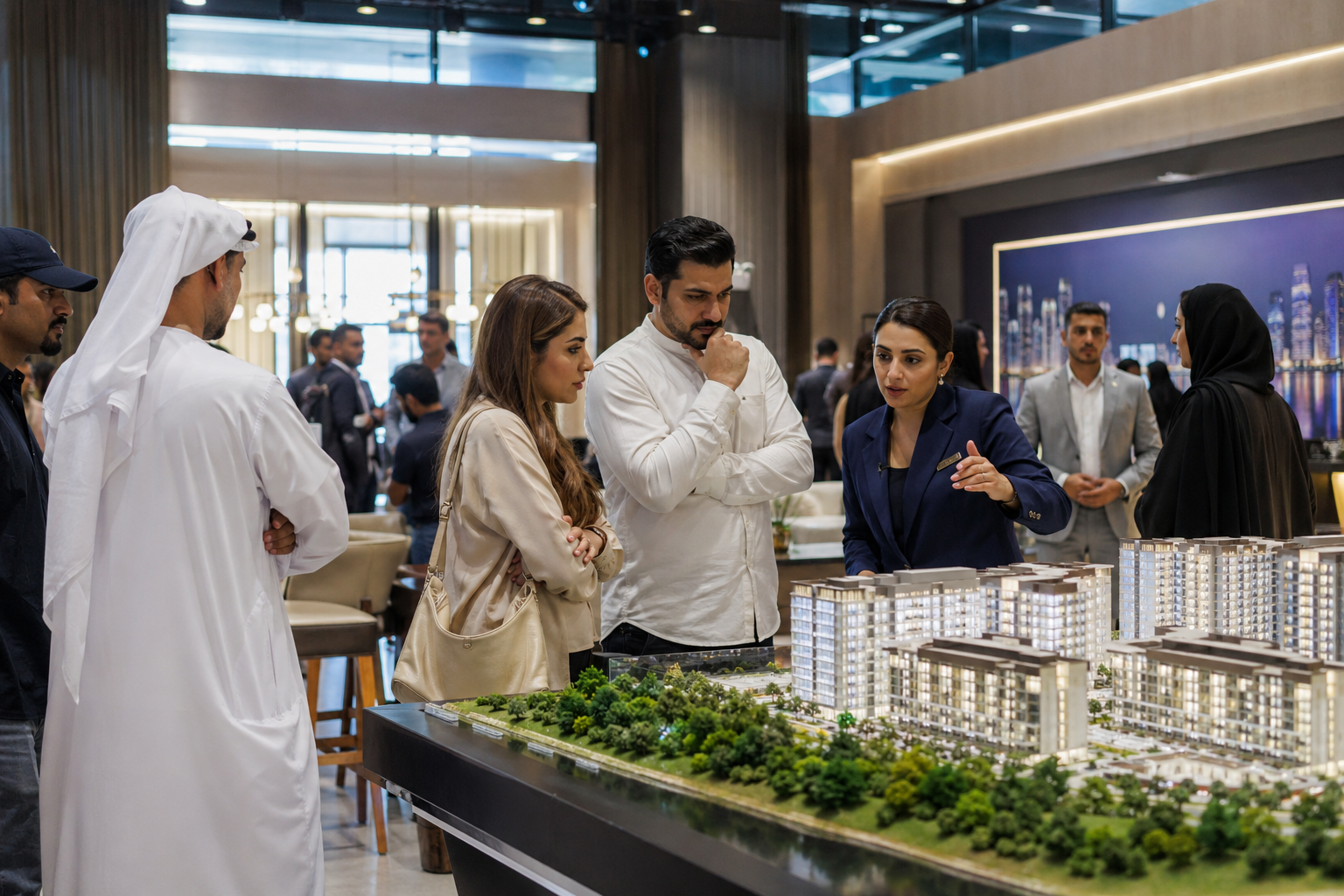 Property launch model showcase